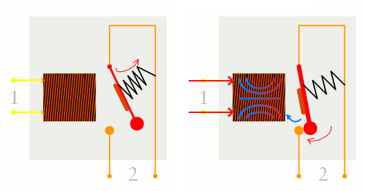 常開和常閉繼電器如何使用一個電路打開第二個電路，繼電器的工作電路圖？